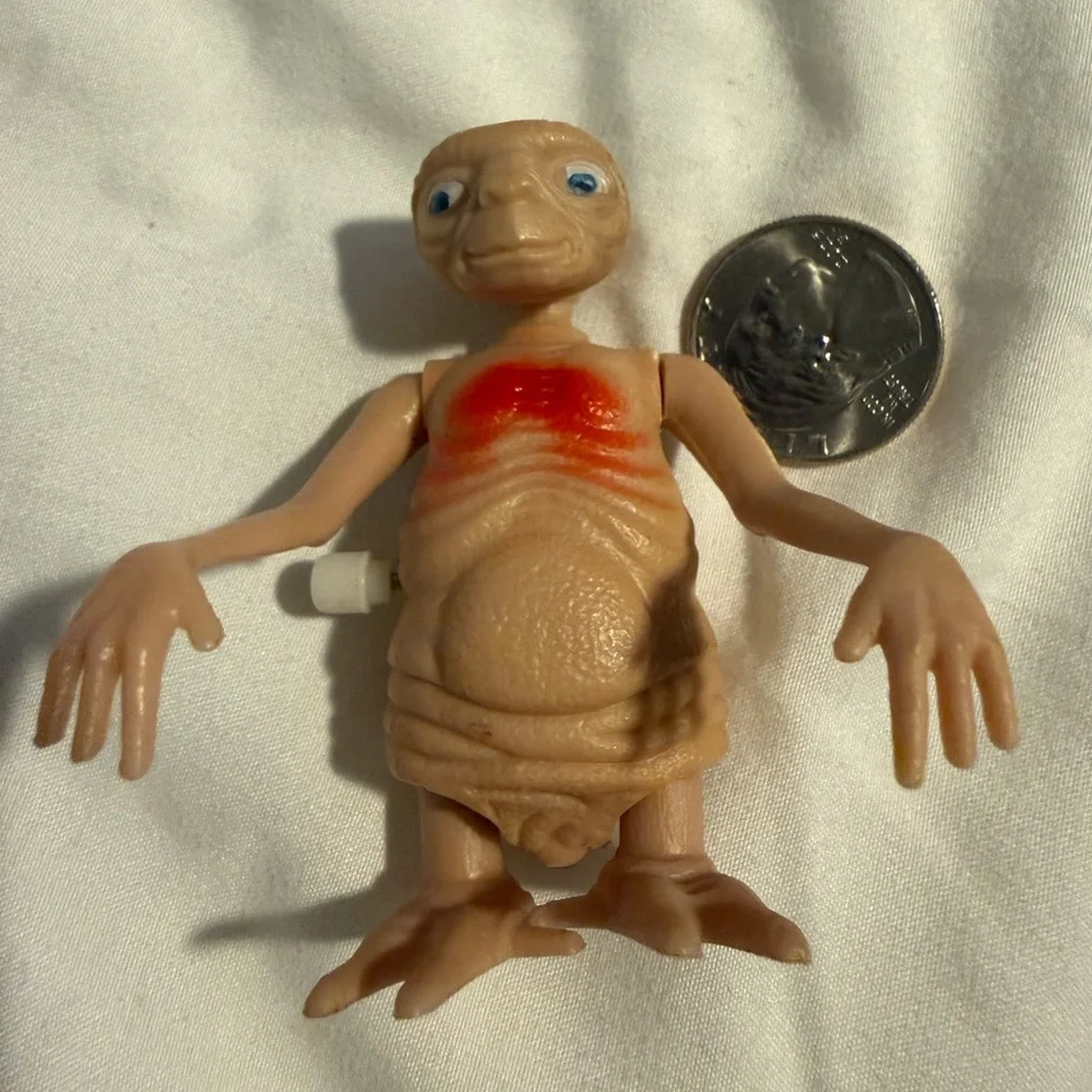 Universal Studios E.T. Movie wind up walkiing toy Vintage 1982 RARE - Picture 2 of 5